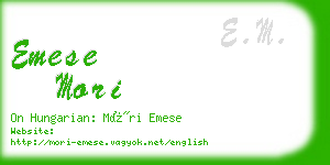 emese mori business card