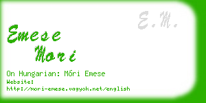 emese mori business card